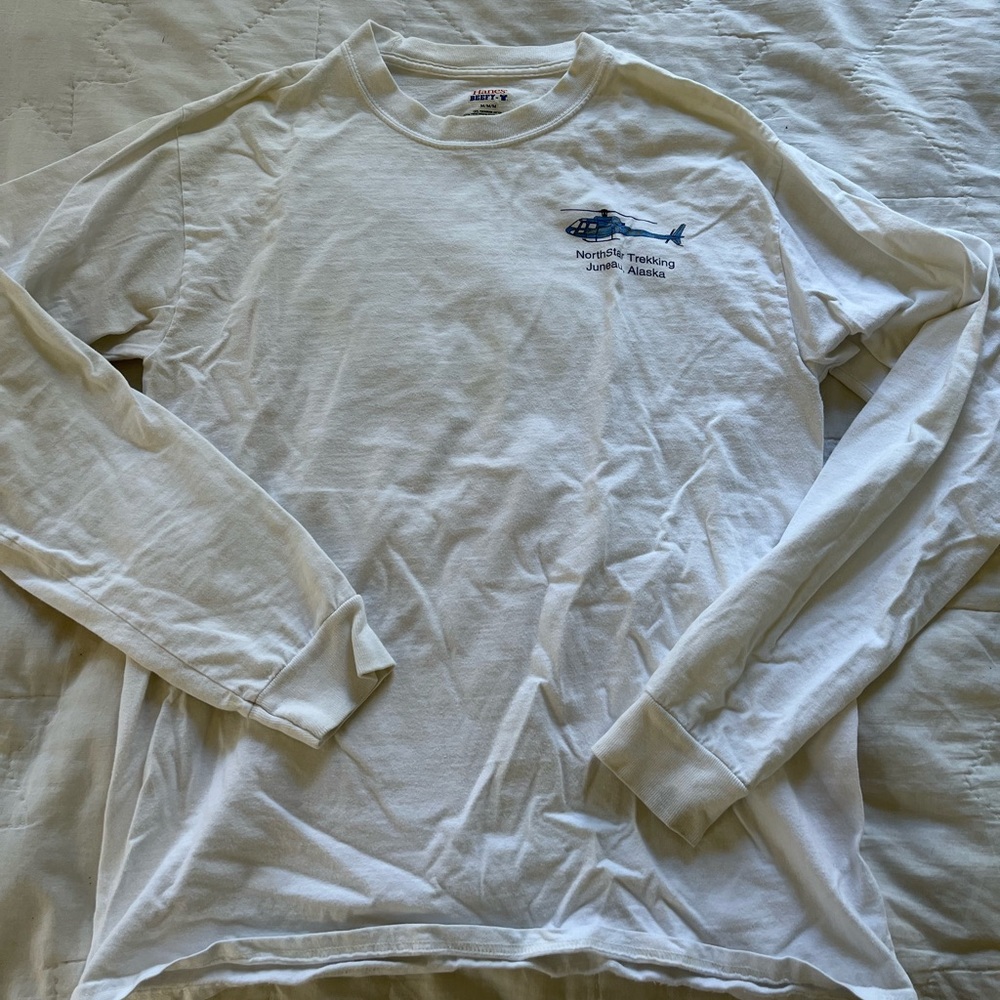 Vintage Juno Alaska Northstar Trekking long sleeve shirt with map